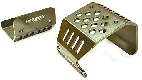 Integy RC Model Alloy Skid Plate Assembly Designed for Axial 1/10 SCX-10 Off-Road Crawler