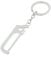 Metal Mini Hack Saw Pendant Design Silver Tone Keyring Keychain