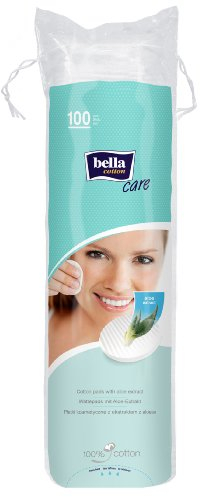 Bella Cotton Wattepads Duo Mit Aloe Vera, 100% Baumwolle, 5er Pack (5 X 100 Stück) Allrounder Für Zuhause Und Unterwegs
