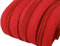2 m endlos Reißverschluss 5 mm Laufschiene + 5 Zipper Meterware teilbar Farbwahl (rot)
