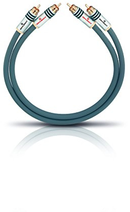 Oehlbach NF 14 Master 475 - Erstklassiges Cinch-Audiokabel Set - Symmetrischer Aufbau & SPOFC - CD-Player, Vor-/Endstufe - 2 x 4,75 m - anthrazit