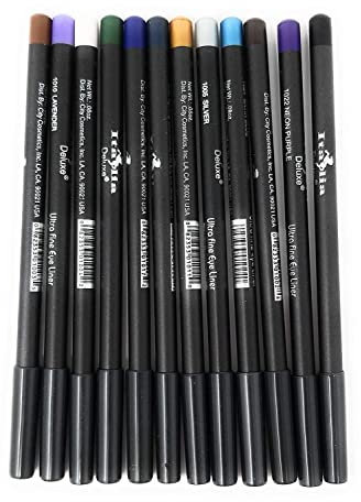 Italia Delux Ultra Fine Eyeliner, 12 Farben