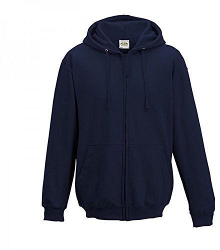 AWDis Just Hoods Men's Zoodie Hoodie, New French Navy, XXXXX-Large