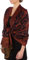 Sakkas Zweischichtiger Jacquard Paisley Viskose Pashmina Schal/Stola - - Midnight Blue
