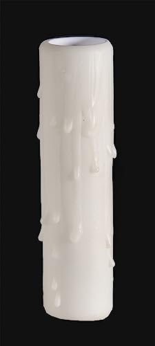 B & P Lampe 10,2 cm Poly Kerze, Kerzenständer Boden weiß
