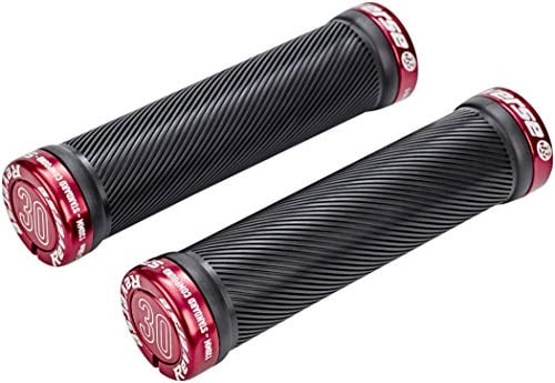 Reverse Grip Spin Lock-On Fahrrad Schraubgriffe schwarz/rot