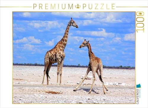 CALVENDO Puzzle Etosha Giraffen | 1000 Teile Lege-Größe 64 x 48 cm Foto-Puzzle für glückliche Stunden