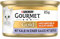 Gourmet Gold Zarte Häppchen in Sauce mit Gemüse Katzenfutter nass, mit Kalb und Gemüse, 12er Pack (12 x 85g)