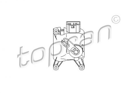 TOPRAN Klima Stellmotor Stellelement Mischklappe Stellmotor für Temperaturklappe Stellelement Kompatibel mit VW Golf 4 Schrägheck 1J1 111 097