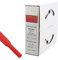 Offgridtec 5m Schrumpfschlauch mit Kleber 25,4mm > 12,7mm Schrumpfrate, Dual-Wand, Halogenfrei, Flammhemmend, Wasserdichte Kabelisolierung, Leicht zu Schneiden, Inklusive Spenderbox, rot