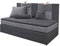 moebel-eins KOOPY Boxspringbett Bett Polsterbett Kinderbett 90x200 cm in schwarz/grau, schwarz/grau