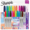 Sharpie Permanent Marker | Marker Stifte mit feiner Spitze | gemischte Electro Pop- und Originalfarben | 24 Stück Market Set