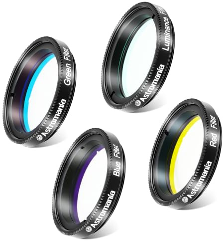 Astromania Deluxe Telescope LRGB 1.25 Inch Filter Set - Give Stunning Astrophotographic Results