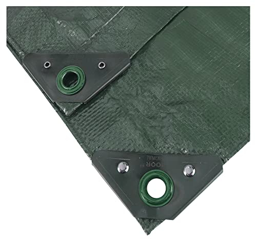 Abdeckplane Profi - 140g/m² - 8x12 m - Grün - Allzweckplane für Schutz vor Witterung - Ideal geeignet für Gartenbereich - UV-stabilisiert, beidseitig beschichtet, wasserfest und abwaschbar