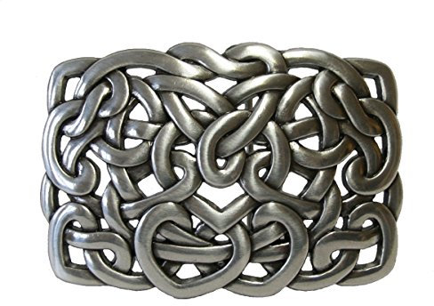 Dark Dreams Gothic Mittelalter Buckle Gürtelschnalle Keltische Knoten Schnalle für Gürtel in silberfarben