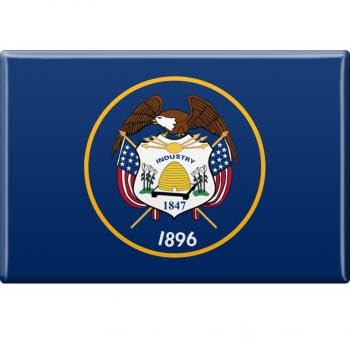 Magnet - US-Bundesstaat Utah - Gr. ca. 8 x 5,5 cm - 37144 - Küchenmagnet