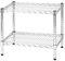 Archimede Sistema Componibile, Scaffale Due Ripiani, Grigio (Cromato), 61 x 46 x 50 cm