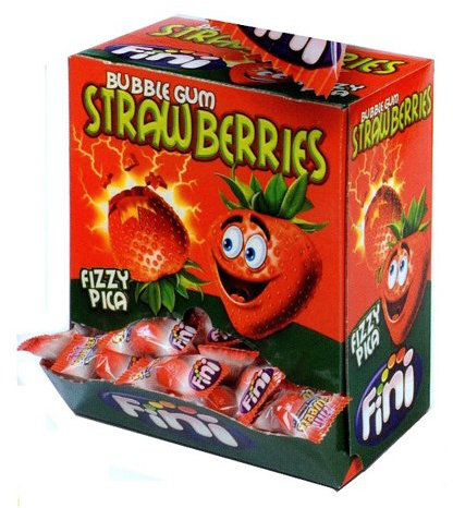 Fini Gum Fresa 200 unidades (el paquete puede variar)