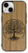 Enowood Coque en Bois de téléphone Iphone Artisanale - Arbre de Vie - Iphone 13 - Chêne