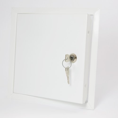 Revisionsklappe Revisionsschacht Wartungsklappe Wartungstür Revision Tür aus Stahlblech mit Schloss HxB:150x150mm