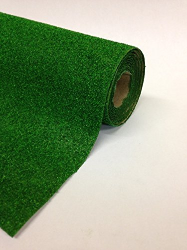Javis Grass Mat: Dark Green, 48x24, Model Train Accessory, Scenery Roll, Adult
