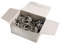 Wedo 2623030 Schlüsselringe Metallringe (30 mm Durchmesser, glanzvernickelt) 100 Stück, silber
