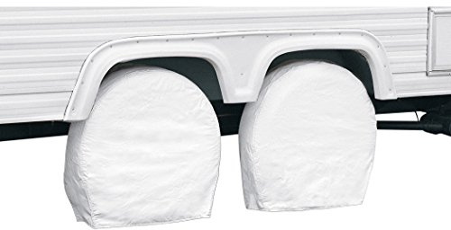 Classic Accessories Over Drive RV Wheel Covers, Wheels 24-27 Diameter, 8.5 Tire Width, Snow White