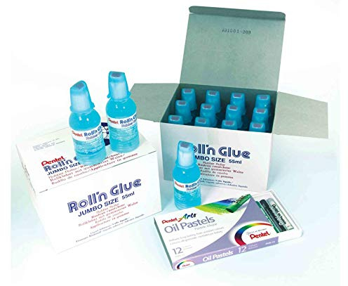 Pentel Roll n Glue class pack - 24 x 55ml bottles