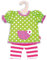 Heless 1255 - Bekleidungs-Set für Puppen, 2 teilig mit Hängerchen und Leggings, Größe 28 - 35 cm