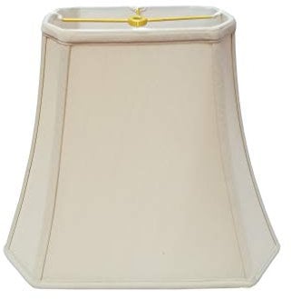 Royal Designs Eck-Lampenschirm, rechteckig, Beige, 17,8 x 22,9 x 25,6 x 26,6 x 32,2 cm