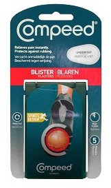 Compeed sous le pied Blister Plâtre – Transparent Lot de 5 x Lot de 6