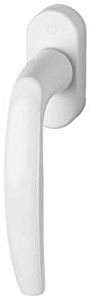 HOPPE Fenstergriff Modell Atlanta 0530/US952 Aluminium kunststoffbeschichtet weiss, mit Secustik® Sperrmechanismus