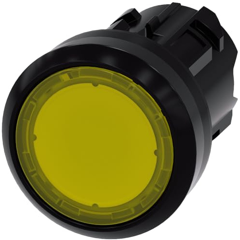 Siemens SIRIUS ACT Drucktastenkopf Ø 22 mm, Gelb Rastend Rund Rund Kunststoff, IP66