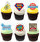 27 Stand Up Fathers Day Superdad Dad Daddy Themed Edible Wafer Paper Cake Toppers Decorations