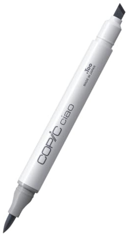COPIC Classic Coloured Marker Pen - (C-7) Cool Gray No.7, For Art & Crafts, Colouring, Graphics, Highlighter, Design, Anime, Professional & Beginners, Art Supplies & Colouring Books