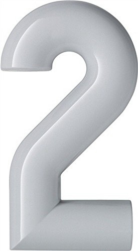 Hewi Hausnummer 2, Höhe 165 mm, Farbe 99, reinweiß, 702.165.2