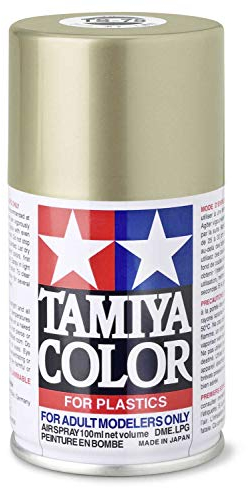 TAMIYA 85075 TS-75 Champagner Gold glänzend 100ml - Sprühfarbe für Plastikmodellbau, Modellbau und Bastelzubehör, Sprühfarbe für den Modellbau
