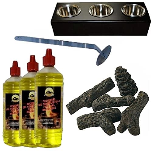 Kaminbau Mierzwa ( df-shopping ) 13 teiliges Starterset für Gel-Kamine Gelkamin