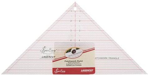 Sew Easy 90° Triangle Template – Quilting & Patchwork Rule for Applique Sewing, Transparent Acrylic Non-Slip