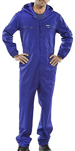 SUPER CLICK HOODED BOILERSUIT ROYAL BLUE 40