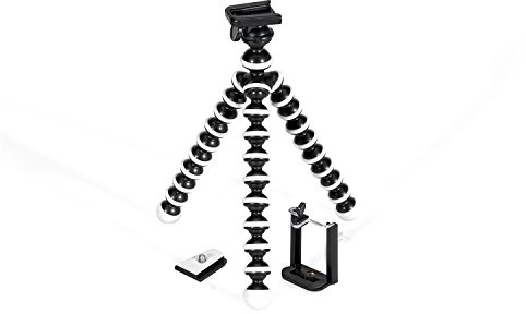 GPX 10 Flexible Smartphone Tripod with Phone Mount for Photos & Video