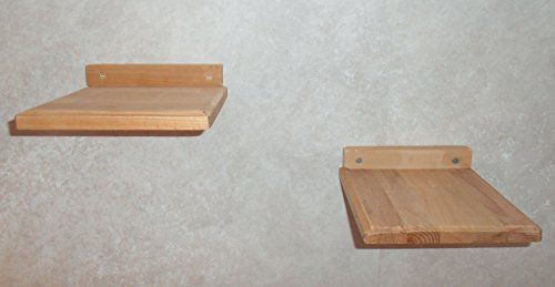 Jennys Tiershop Katzen Wandpark, handgefertigte Tiermöbel/Luxusmöbel, Katzenmöbel in vielen Ausführungen, Kratzbaum/Katzenbaum für die Wand. Hier: !Doppelpack! Wandbretter 20 x 20 cm (12W19)