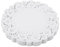 DECORA 26,7 cm Runde Spitze Blume Papier Tischset für DIY Papier Basteln Hochzeit Dekoration AM036