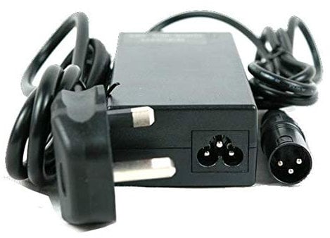 SLK Power Battery Charger 24v 2amp for Rechargeable Electric Mobility Scooter Batteries and Wheelchairs. 3 Pin Connector Suitable for all Sealed Lead Acid Batteries Including AGM & Gel