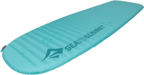 Sea to Summit - Comfort Light Insulated Air Isomatte Regular- Schlafmatte für Frauen - Delta Core - Packsack, Reparatur-Kit & Pillow Lock-System - 3,5 Jahreszeiten - Wandern - Green - 665g
