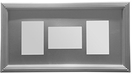Premier Housewares Multi-Photo Frame for 3 Photos, Silver