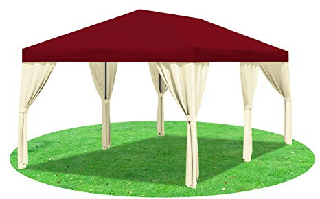 Stabilezelte Pavillon 3x6 Meter Sahara Polyester Bordeaux