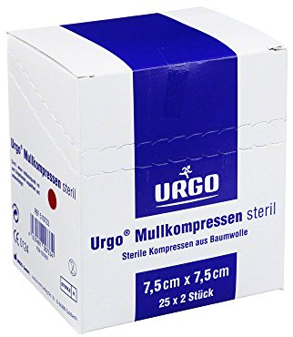 URGO MULLKOMPR 7.5X7.5, 25X2 St