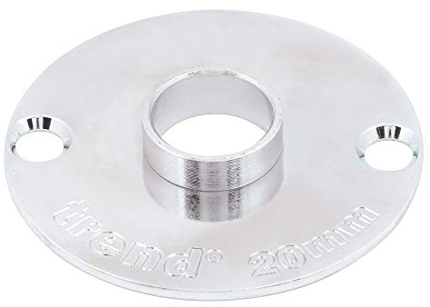 Trend Steel Guide Bush, 20mm Diameter, Euro Style Guides for Template Routing, Trend Router Compatible, GB20