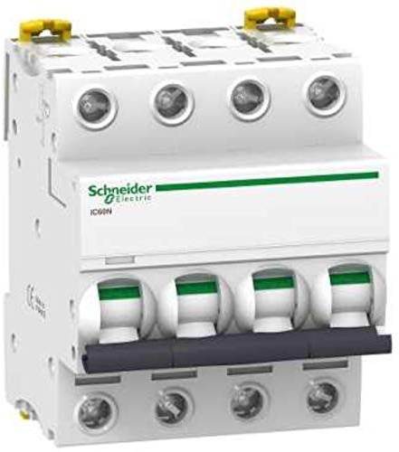 Schneider Electric A9F75440 Automatic Magnetothermal Switch Ic60N, 4P, 40A, D Curve